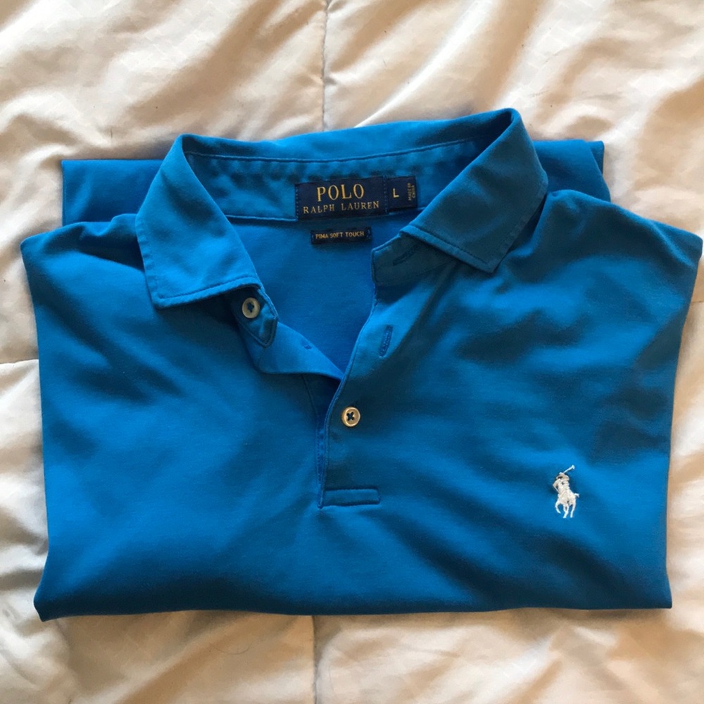 Polo blue polo t-shirt